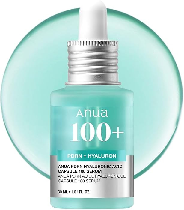 Anua PDRN Hyaluronic Acid Capsule 100 Serum, Radiant Face Serum, Hyaluronic Acid, Hydration, Mois... | Amazon (US)