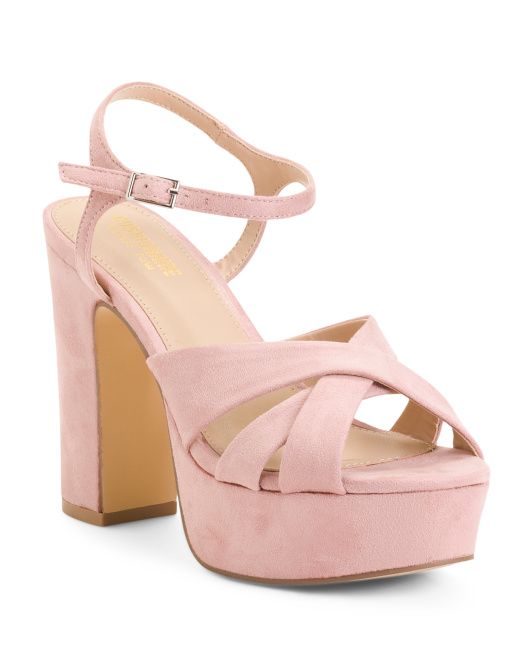 Platform Heel Ankle Strap Sandals | TJ Maxx