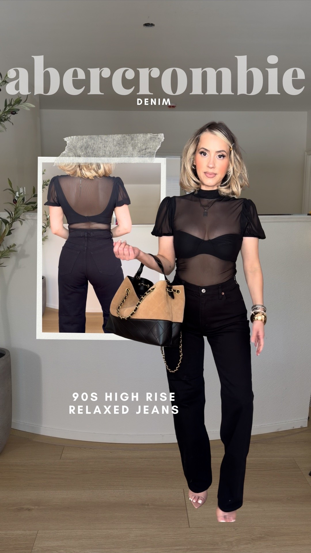 Abercrombie high rise relaxed jeans in curve love size 27R! 

➡️use code DENIMAF and get them almost 40% off today 🙌🏼

Color: no fade black

#LTKSaleAlert #LTKValentine #LTKootd