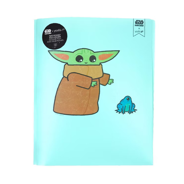 2 Pocket Plastic Folder Grogu Frog Chase - Yoobi™ | Target