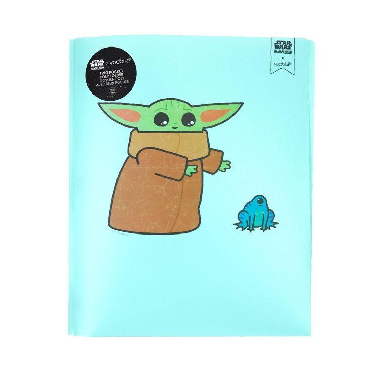 2 Pocket Plastic Folder Grogu Frog Chase - Yoobi™ | Target