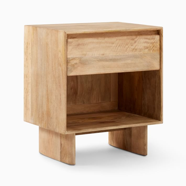 Anton Solid Wood Open Nightstand (22") | West Elm (US)