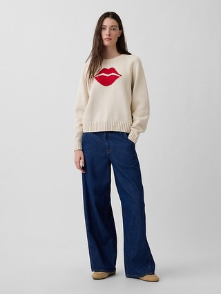 100% Cotton Kiss Raglan Sweater | Gap (CA)