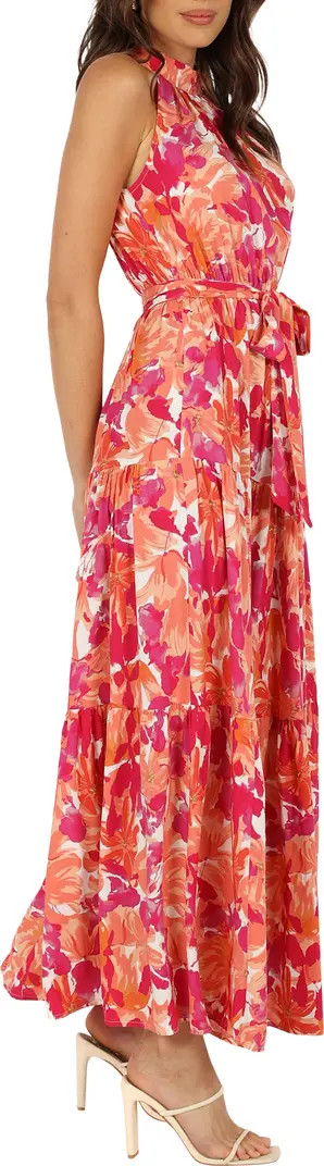 Caroline Floral Mock Neck Maxi Dress | Nordstrom
