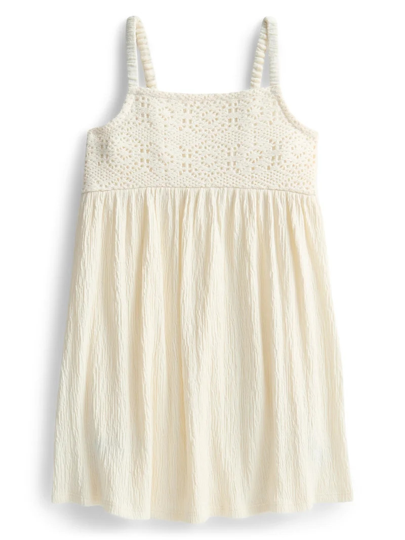 Wonder Nation Girls Crochet Dress, Sizes 4-18 & Plus | Walmart (US)