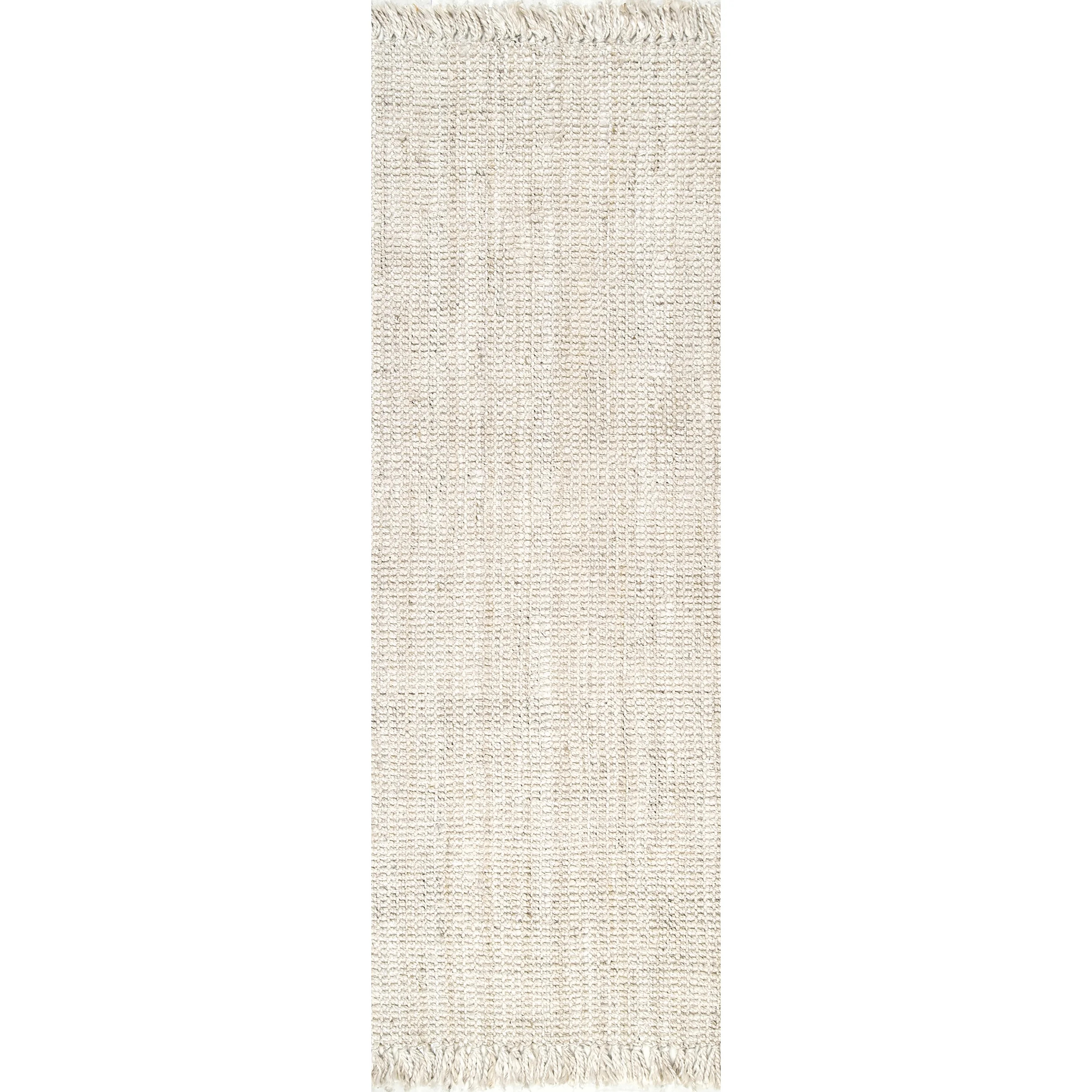 nuLOOM Daniela Farmhouse Chunky Jute Runner Rug, 2' 6" x 12', Off White | Walmart (US)