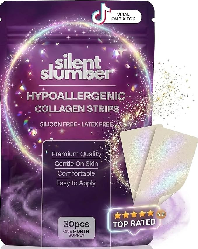 Silent Slumber 100% Collagen Adhesive Tape (30 Pack) - Pain Free Removal, Porous Latex Free to be... | Amazon (US)