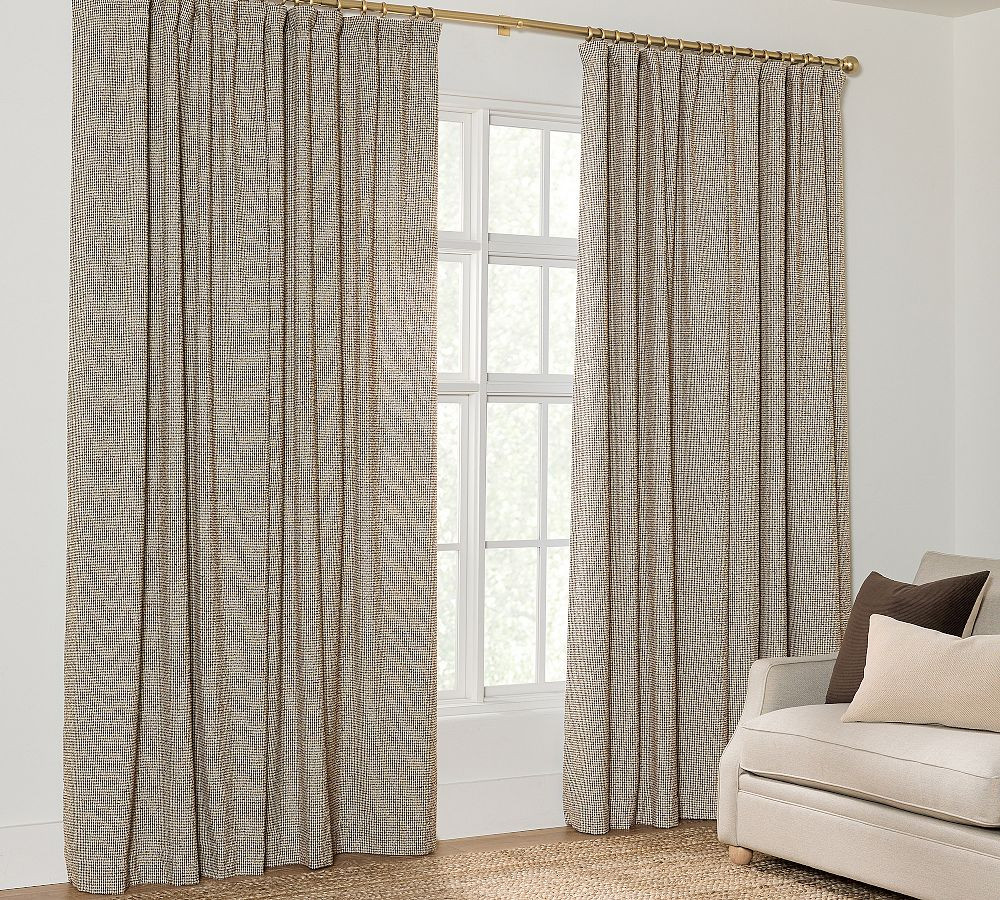 Bellmont Houndstooth Curtain | Pottery Barn (US)