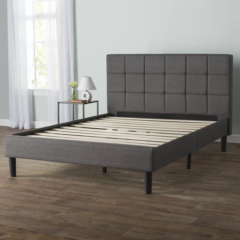 King Gray Colby Upholstered Platform Bed | Wayfair North America