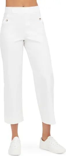 SPANX® Stretch Twill Wide Leg Crop Pants | Nordstrom | Nordstrom