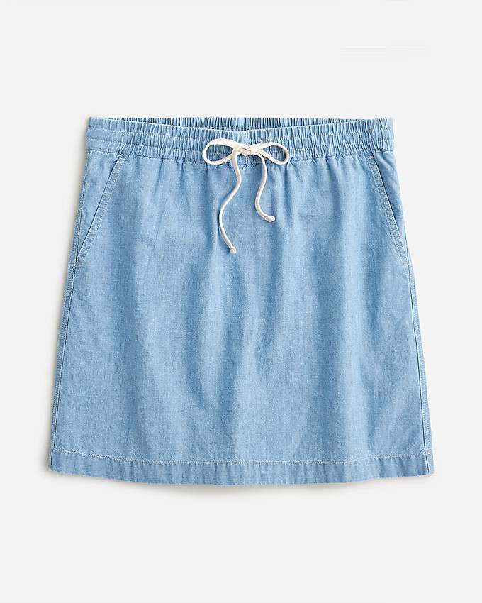 Seaside skirt in chambray | J. Crew US