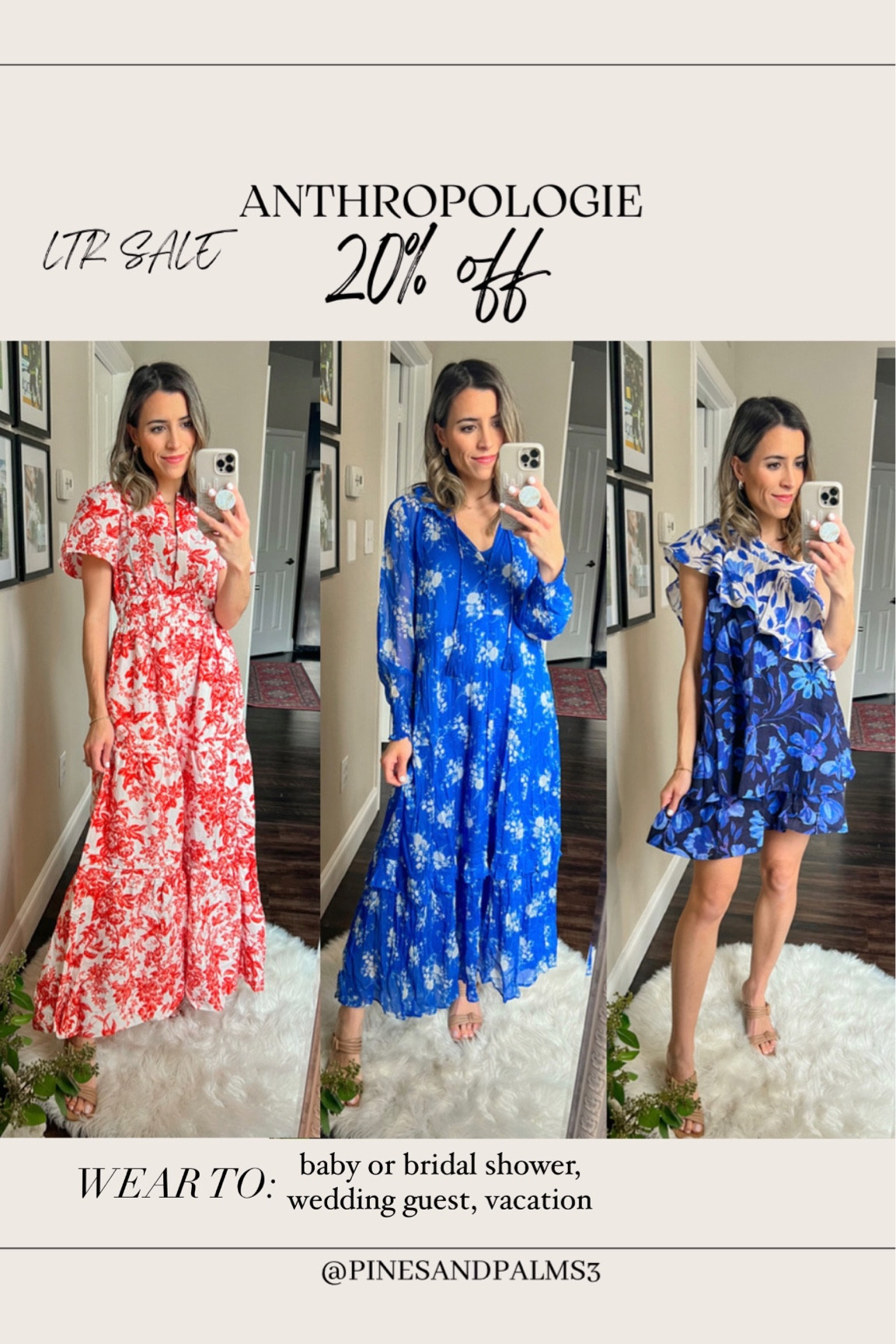 USE CODE: ANTHRO20LTK 
Anthropologie dresses, ltk sale, wedding guest dresses, shower dresses 

#LTKsalealert #LTKunder100 #LTKSale