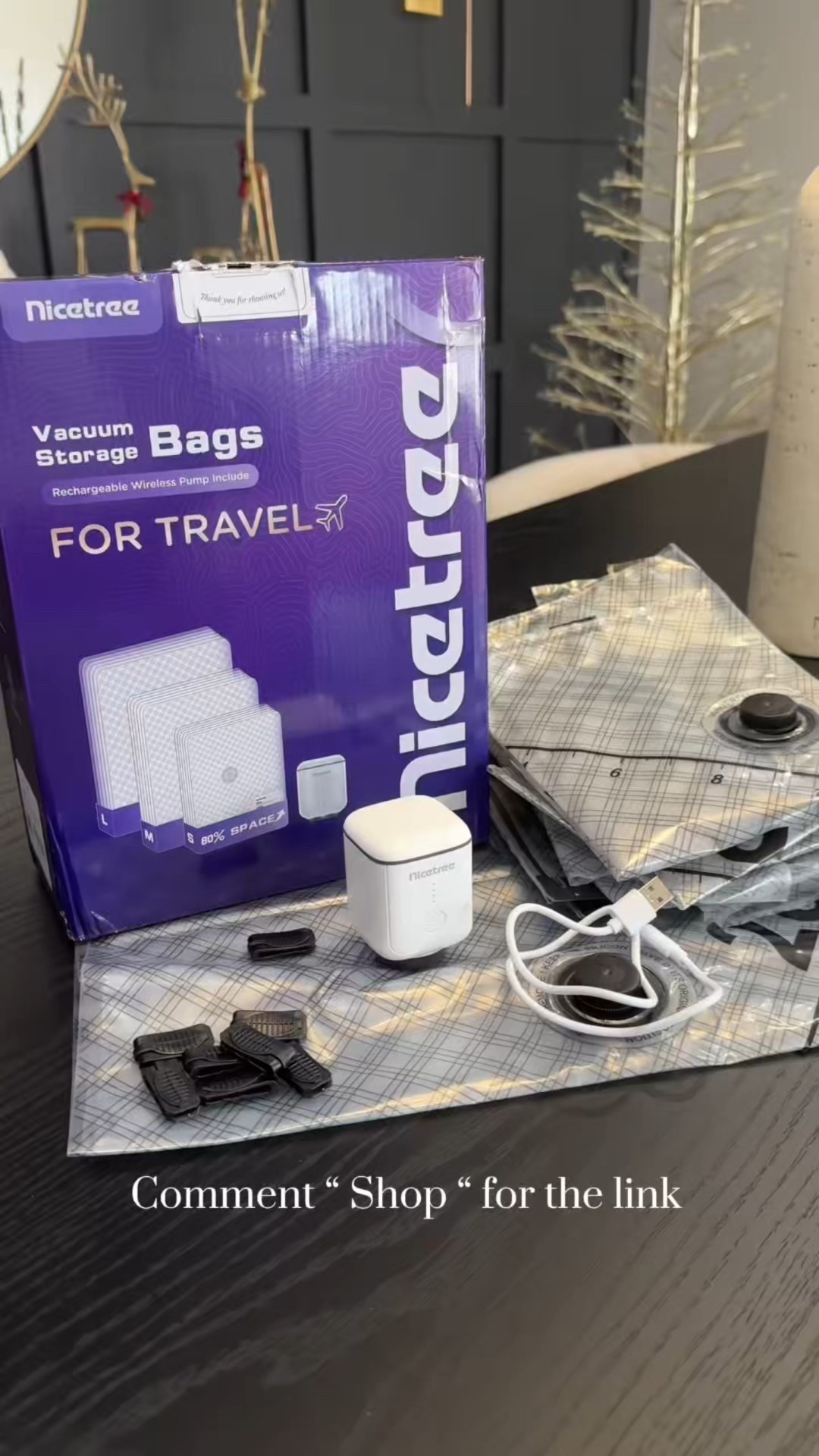 These Nicetree vacuum storage bags are a total game changer.
They compress clothes in seconds and save so much space for travel or home storage.
No bulky suitcases, no messy closets—just neat, organized packing that actually works.
Such a smart, everyday must-have.

#Nicetree #VacuumStorageBags #StorageSolutions #HomeOrganization #OrganizedHome

#LTKGiftGuide #LTKTravel #LTKSaleAlert