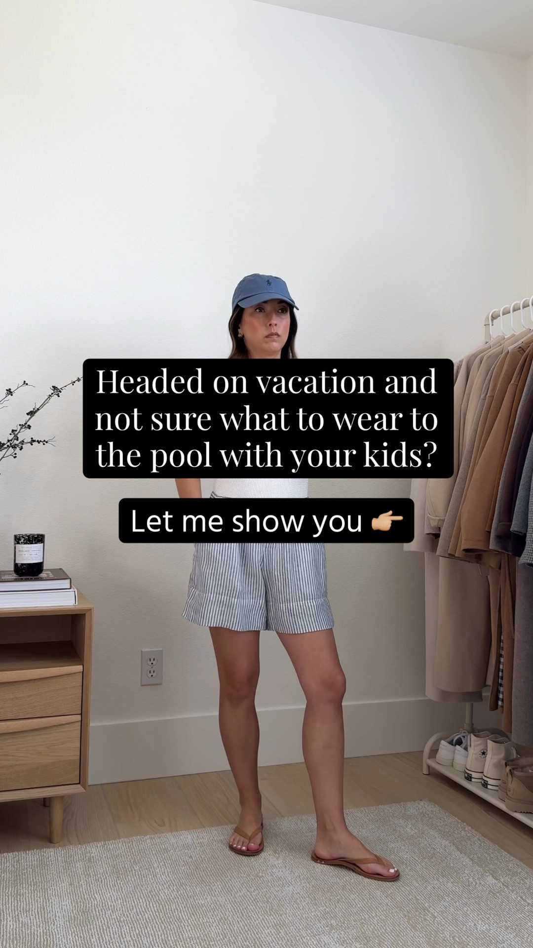 Vacation pool outfits  Elevated mom pool outfits. Many of these outfits are old, so linked similar. The olive green set is old Tuckernuck  

Look 1

Gap linen shirt small petite. Size up
Gap linen shorts xs
J.Crew crinkle one piece 2
Beek sandals 5
Sezane tote (old)
Polo Ralph Lauren hat
Dorsey James necklace 15"
J.Crew earrings

Look 2
Gap linen shirt petite small, Size up
Gap gauze shorts xs
Beek sandals 5. This style, size up
unknown brand tote
Polo Ralph hat
Solid + Stripe one piece
Dorsey James necklace 15"
J.Crew earrings

Look 3
Jenni Kayne hat s/m
Anthropologie dress petite xs
Tkee sandals 5. Size up in this style
Sezane tote
Le Specs sunglasses
Dorsey James necklace 15"
J.Crew earrings 

Look 4
Tuckernuck linen shirt xs
Tuckernuck linen shorts xs
J.Crew tote
Tkee sandals 5. Size up in this style
J.Crew swim top 
J.Crew swim bottoms xs
Polo Ralph Lauren hat
Dorsey James necklace 15"
J.Crew earrings 

Look 5
J.Crew linen dress regular small. I sized up and I LOVE the fit. 
Jeffrey Campbell sandals 6
Liffner striped tote (old)
Jenni Kayne hat small/med (sold out, linked similar)
Le Specs sunglasses 
Dorsey James necklace 15"
J.Crew earrings 

Look 6
J.Crew linen shirt 4 (this style is old, linked similar)
J.Crew linen shorts xs
Haviannas sandals 5
Jenni Kayne hat small/med  (sold out, linked similar)
Le Specs sunglasses
Unknown brand tote
Dorsey James necklace 15"
J.Crew earrings 

#LTKmomlife #LTKPetite