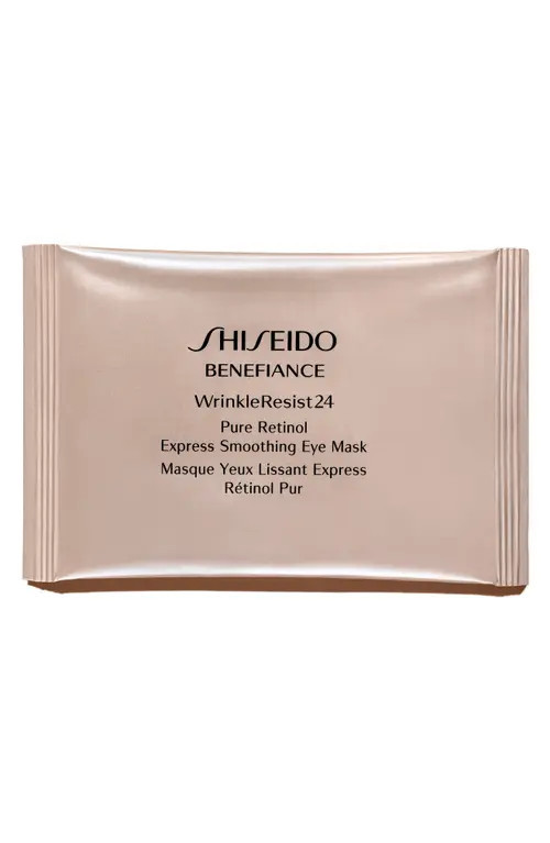 Shiseido Benefiance WrinkleResist24 Pure Retinol Express Smoothing Eye Mask at Nordstrom, Size 12 Count | Nordstrom