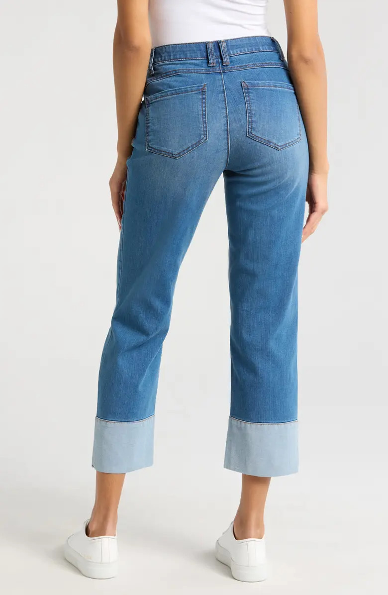 Wit & Wisdom 'Ab'Solution High Waist Cuff Hem Jeans | Nordstrom | Nordstrom