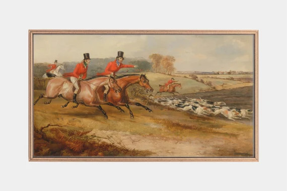 Samsung Frame Tv Art Paintings of Hunting Horseback | Etsy | Etsy (US)