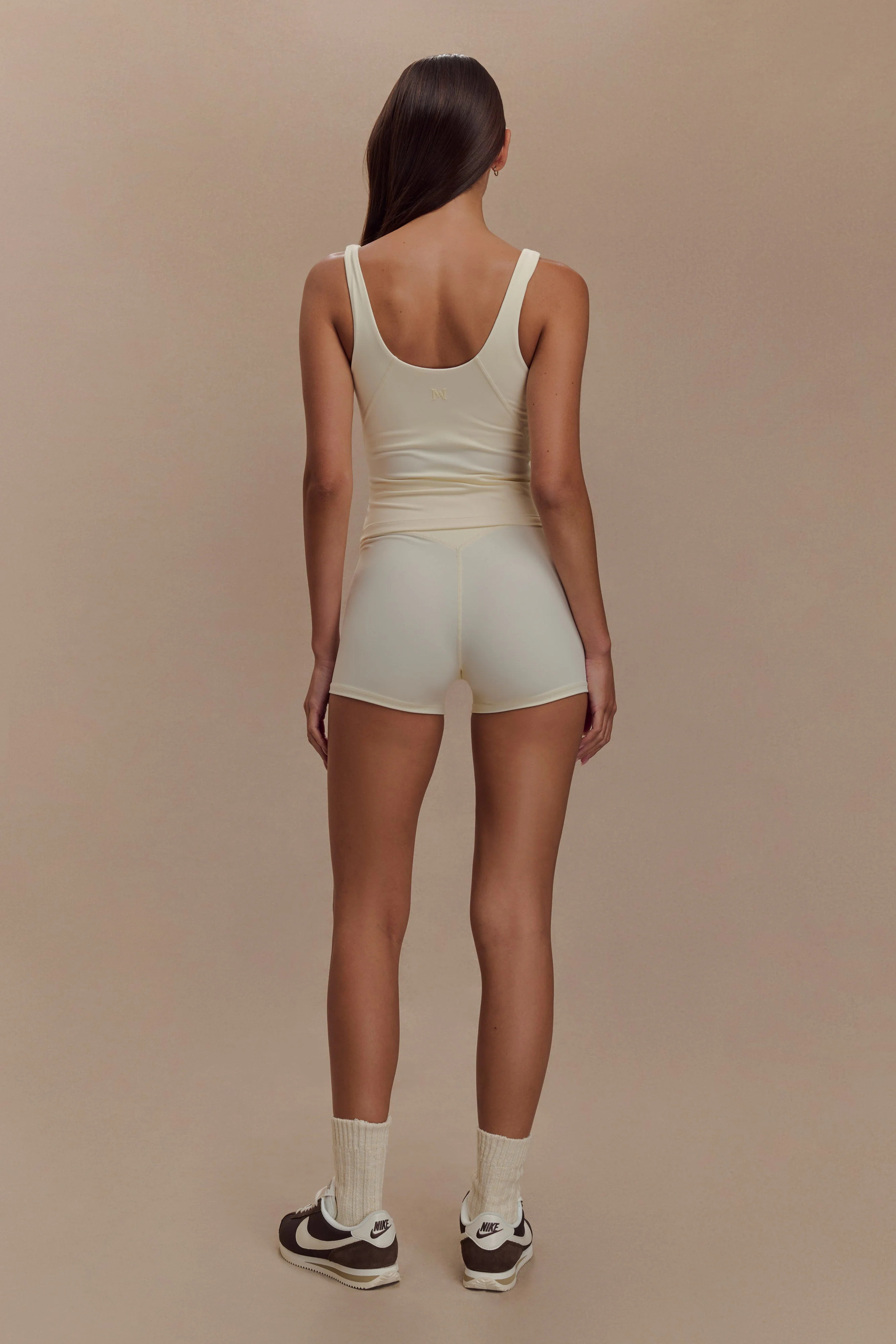 Orion Active Bike Shorts - Ivory | Meshki (APAC)