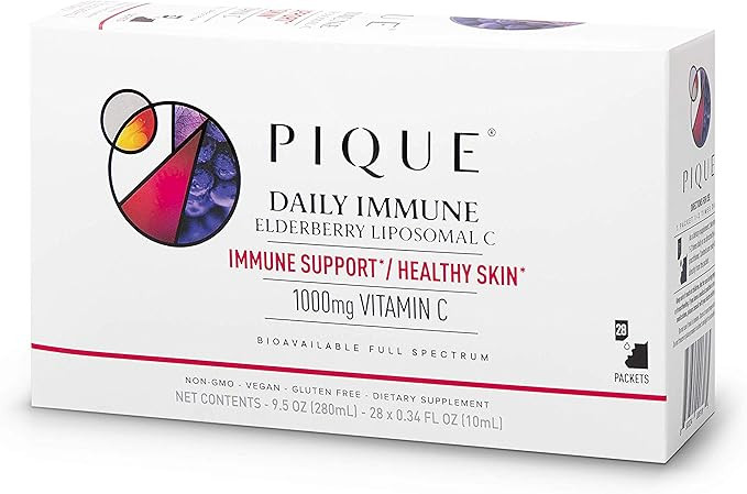 Pique Premium Liposomal Vitamin C 1,000 mg & 1,900 mg Elderberry - Immune Support, Maximized Abso... | Amazon (US)