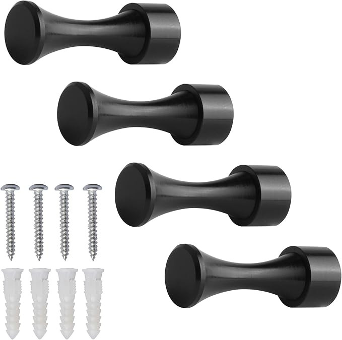 Towel Hooks Wall Hooks for Hanging on Wall.Small Exquisite Black Hooks Single Towel Hook Clothes ... | Amazon (US)