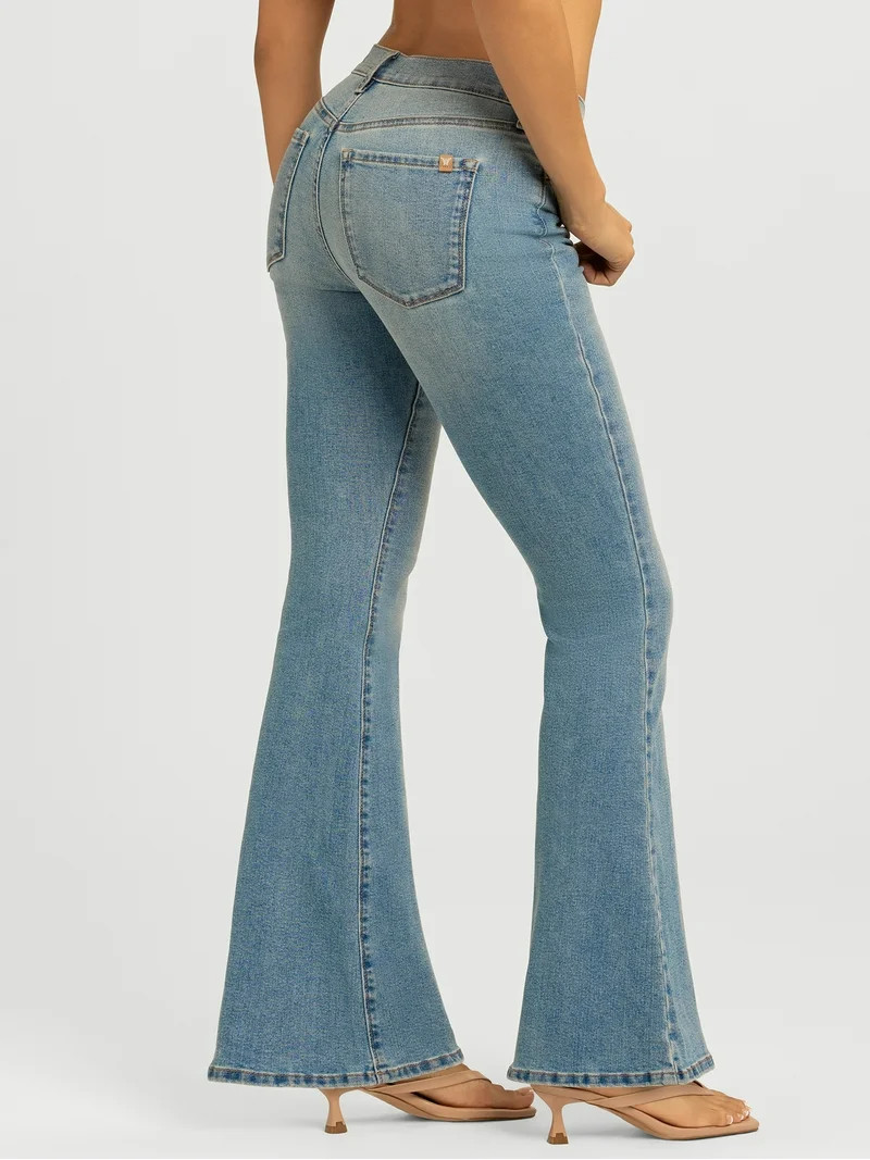 Jessica Simpson Women s Daisy Fitted Flare Jeans 32.5 Inseam Regular Sizes 2-16 | Walmart (US)
