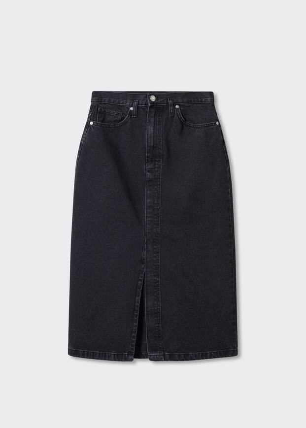 Denim midi-skirt -  Women | Mango USA | MANGO (US)