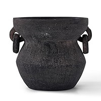 MIYUKI Rustic Vase for Home Decor, Decorative Pottery Terracotta Vase for Living Room, Table, She... | Amazon (US)