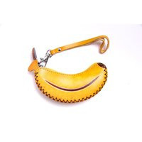 Purseworld Women Handmade Leather Yellow Banana Purse Bag Coin/Fruit Shape | Etsy (US)