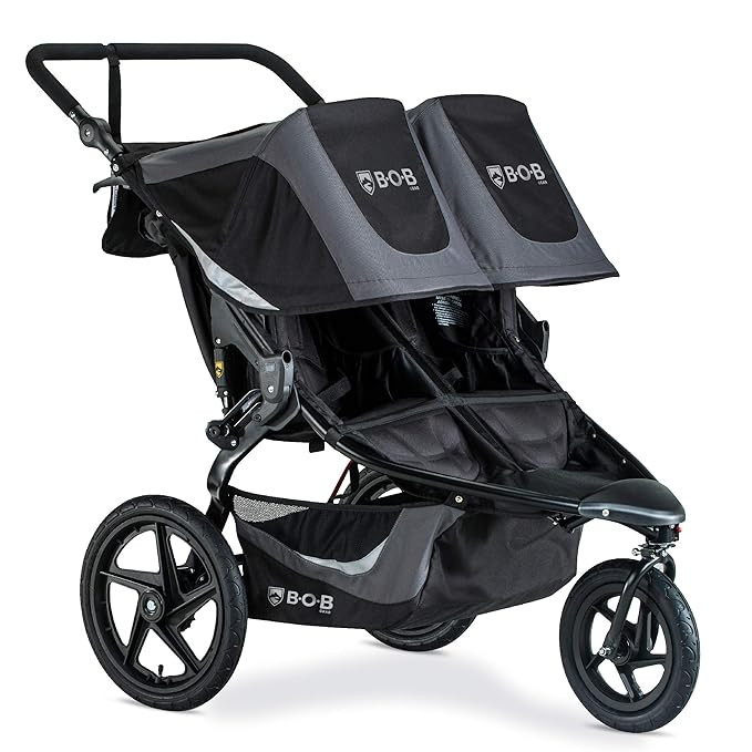 BOB Gear Revolution Flex 3.0 Duallie Double Jogging Stroller, Graphite Black | Amazon (US)