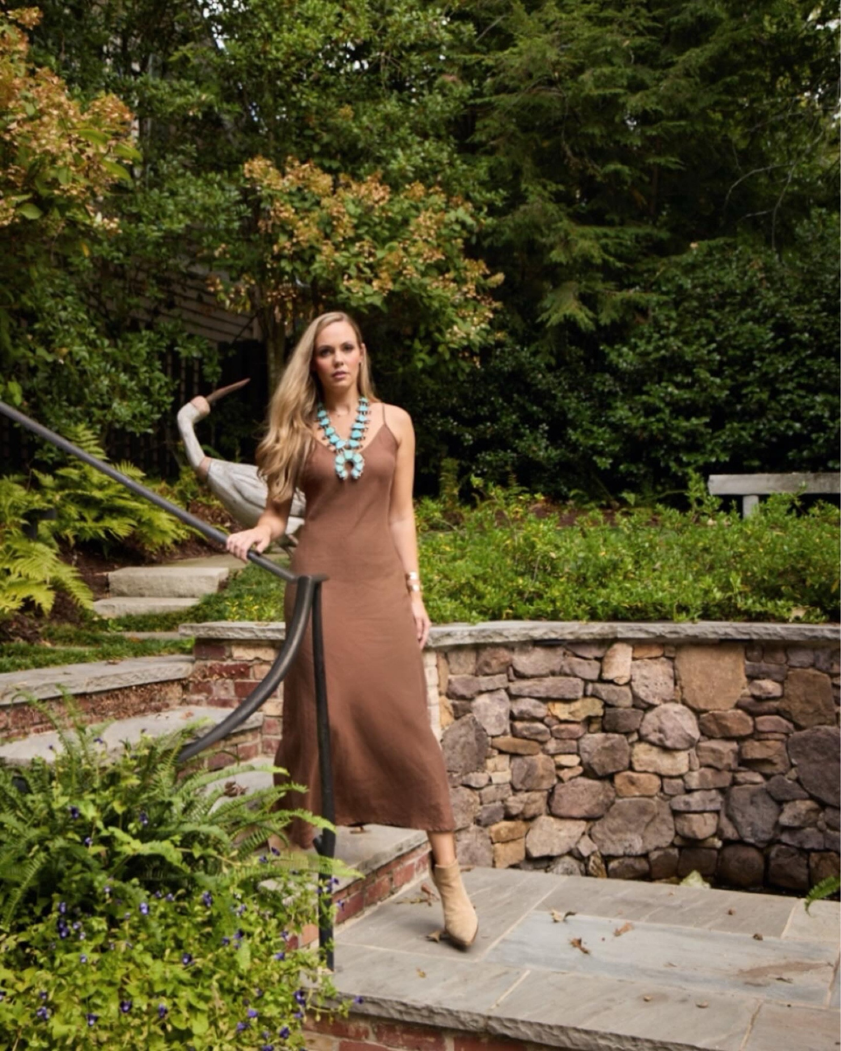 The perfect chocolate brown slip dress and fall outfit inspiration!  Would also be #bumpfriendly and wonderful for a post partum dress (speaking from experience!) 

#LTKSeasonal