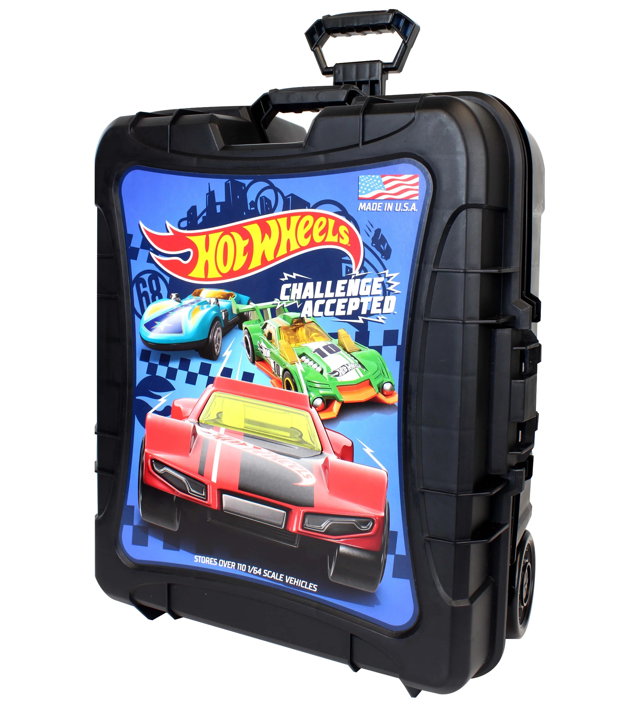 Hot Wheels 110 Vehicle Playsets Plastic Carrying Case, for Child Ages 3+ - Walmart.com | Walmart (US)