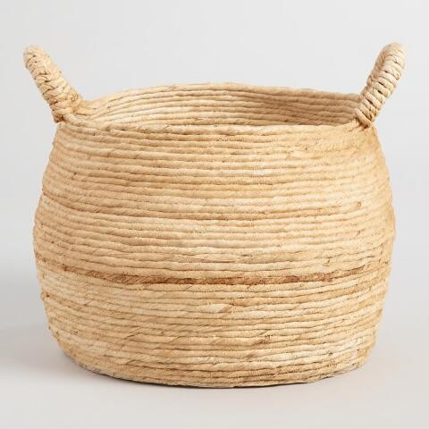 Delilah Banana Leaf Tote Basket | World Market