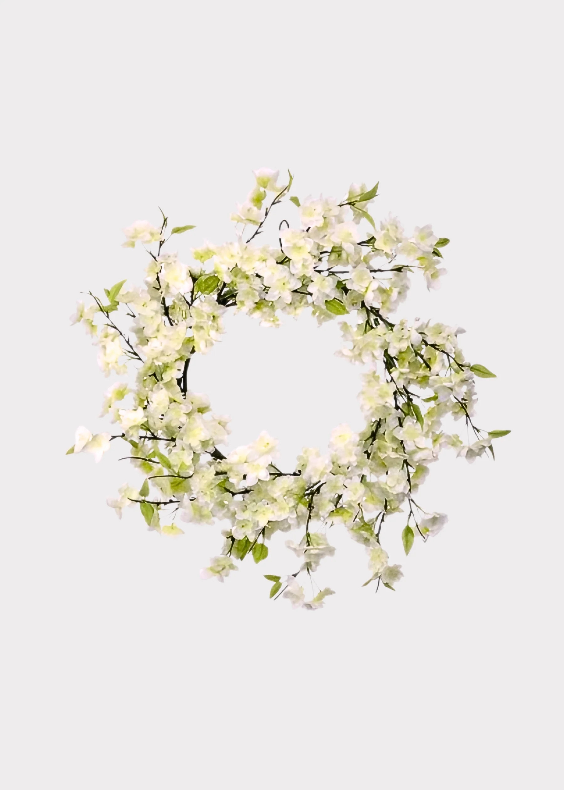 Cherry Blossom Wreath in White | Fake Spring Flowers | Afloral | Afloral
