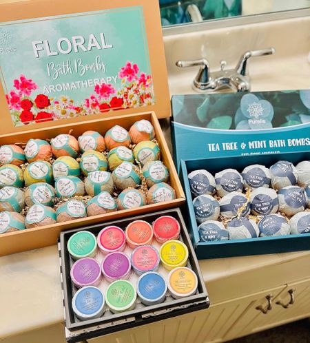 I could sit here and inhale the scents of these bath bombs all day long! 🛀🫧🧼 I love grabbing these for my kids and the steamers for my showers and I love splitting them up to make shower favors or add to gift baskets - they even have organic champagne 🍾 bottle shapes! 🥂

#amazon #bathessentials #forkids #relaxation #athomespa

#LTKbeauty #LTKfindsunder50 #LTKkids