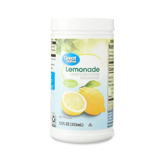 Great Value Lemonade Flavored Juice Drink, Frozen, 12 fl oz | Walmart (US)