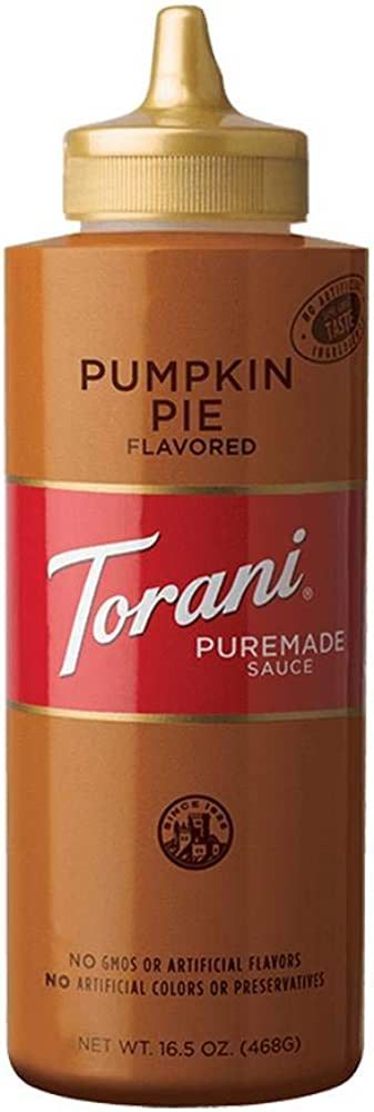 Torani Puremade Pumpkin Pie Sauce, 16.5 Ounces | Amazon (US)