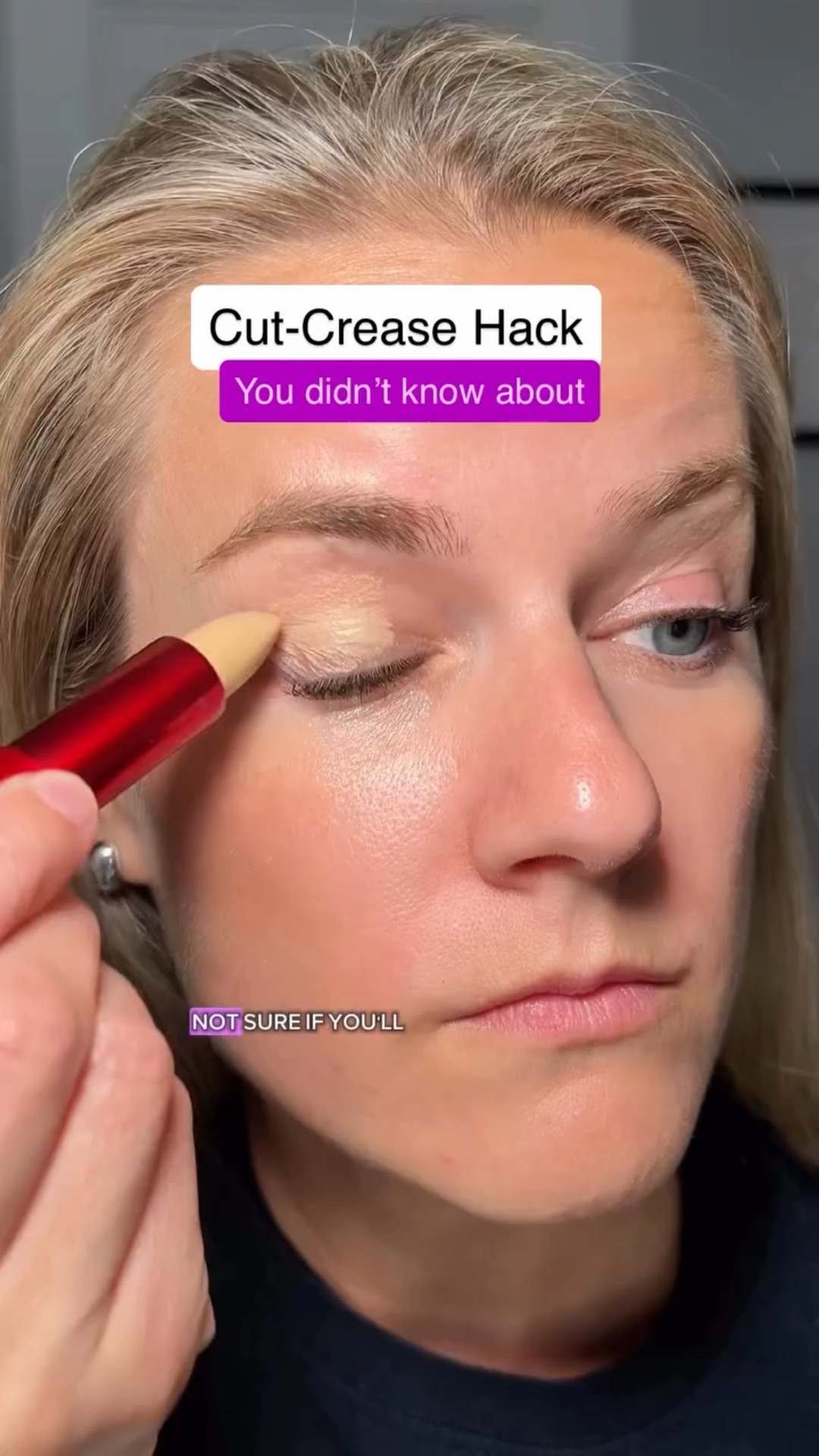 Cut-crease Eyeshadow Hack! Save & Share and follow for more eyeshadow tips😊. 
Comment SHOP for a DM with all products used 🛍️
@doseofcolors eyeshadow
@sephoracollection liner
@tirtir_official concealer
@thebkbeauty brush 

#cutcreasemakeup #cutcreasetutorial #eyeshadowtutorial#makeuphacks#makeuptips#beautyhacks#beautytips#makeuptipsandtricks#howto#makeupforbeginners