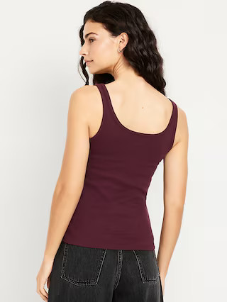 First-Layer Ribbed Scoop-Neck Tank Top | Old Navy | Old Navy (US)