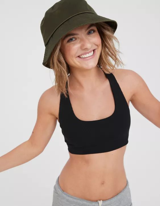 OFFLINE By Aerie Ribbed Racerback Sports Bra | American Eagle Outfitters (US & CA)