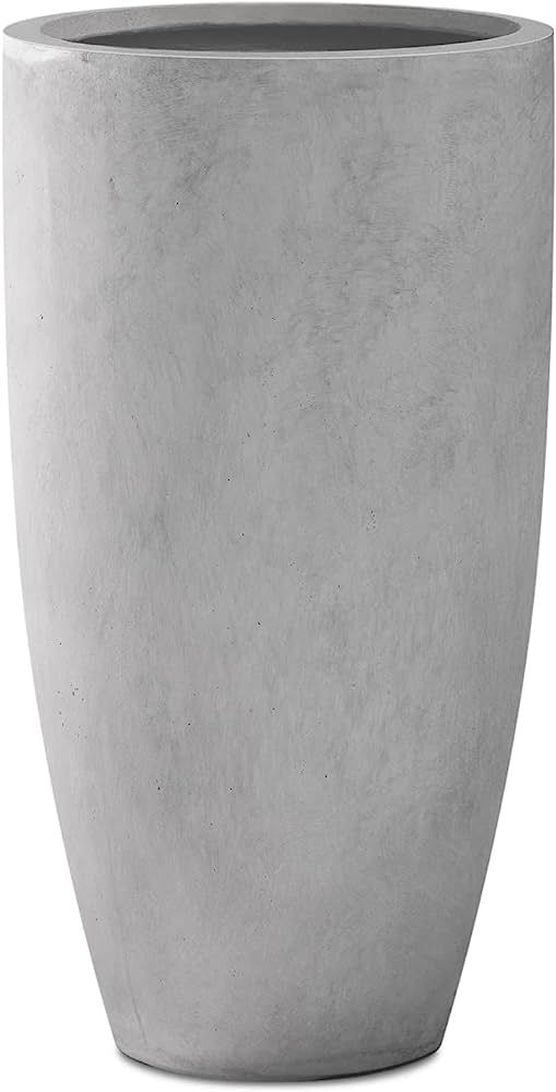 Kante 23.6" H Natural Concrete Finish Concrete Tall Planters Large Outdoor Indoor Decorative Plan... | Amazon (US)