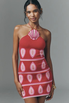 The Wolf Gang Concha Halter Mini Dress | Anthropologie (US)