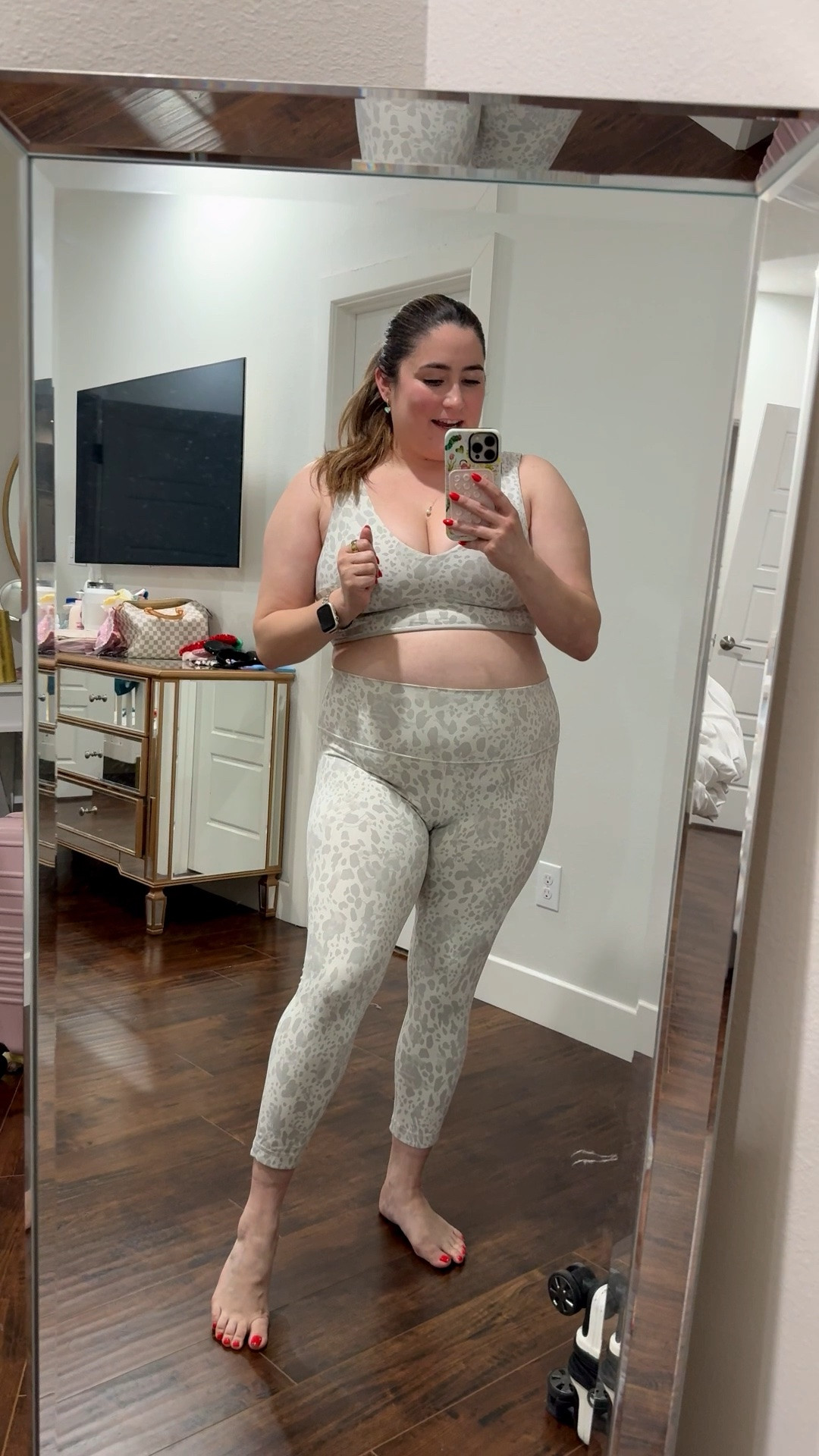 They survived, but I’m going to need a re release of this print @lululemon 🥹 #plussizefitnessmotivation #midsizefitnessmotivation #lululemontryon #workoutoutfits snow leopard set, work out set, size 16, size 14, size XL, curvy work out set

#LTKgrwm #LTKootd #LTKfitnessgoals