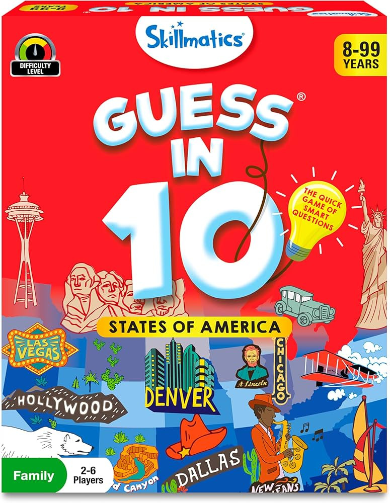 Skillmatics Guess in 10 States of America, Educational Travel Toys for Boys, Girls, and Kids Who ... | Amazon (US)