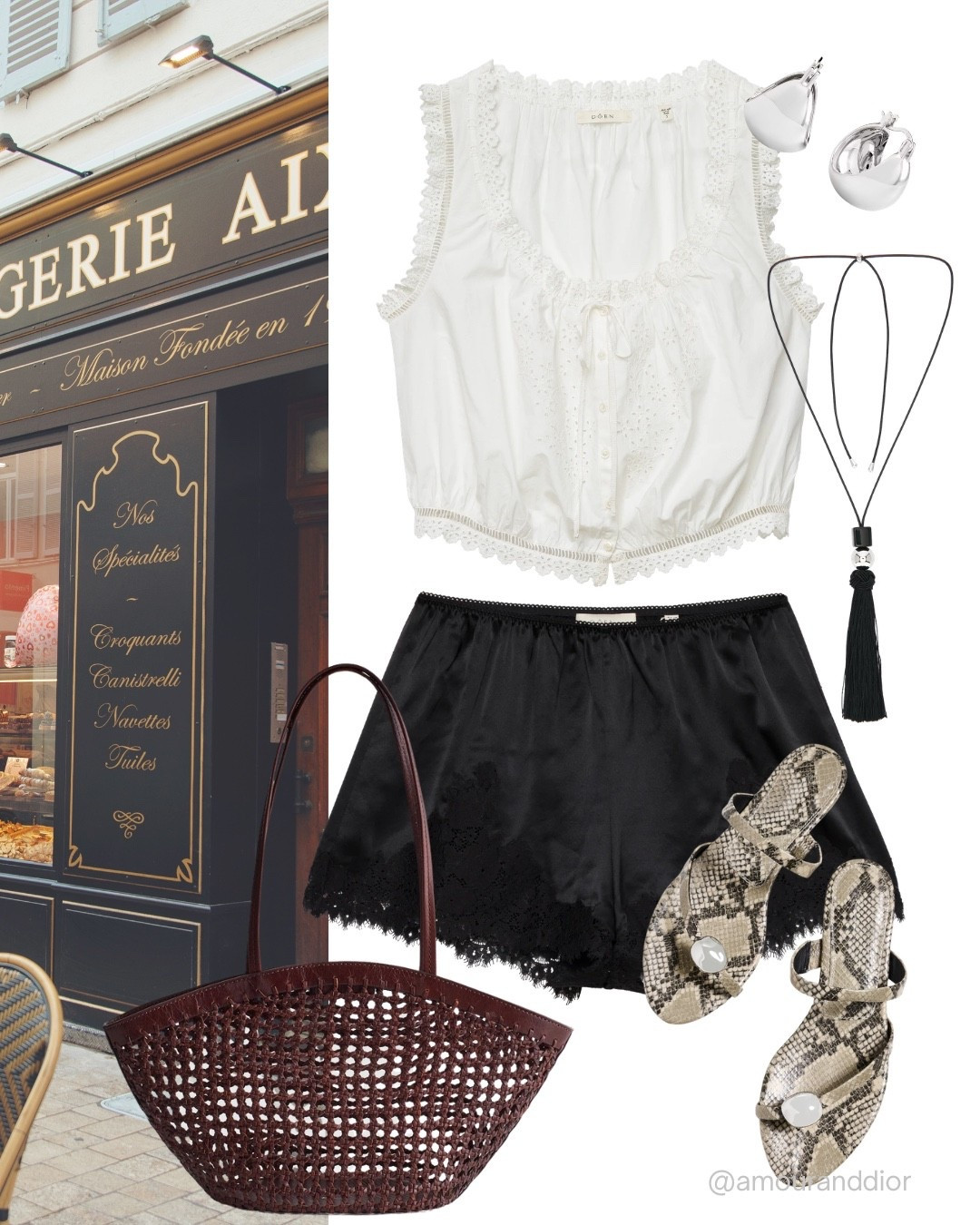 Trendy lace-trimmed satin shorts and silk shorts 🖤💋

#LTKootd #LTKOver40 #LTKSeasonal