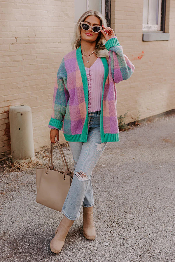 Alpine Escape Plaid Cardigan | Impressions Online Boutique