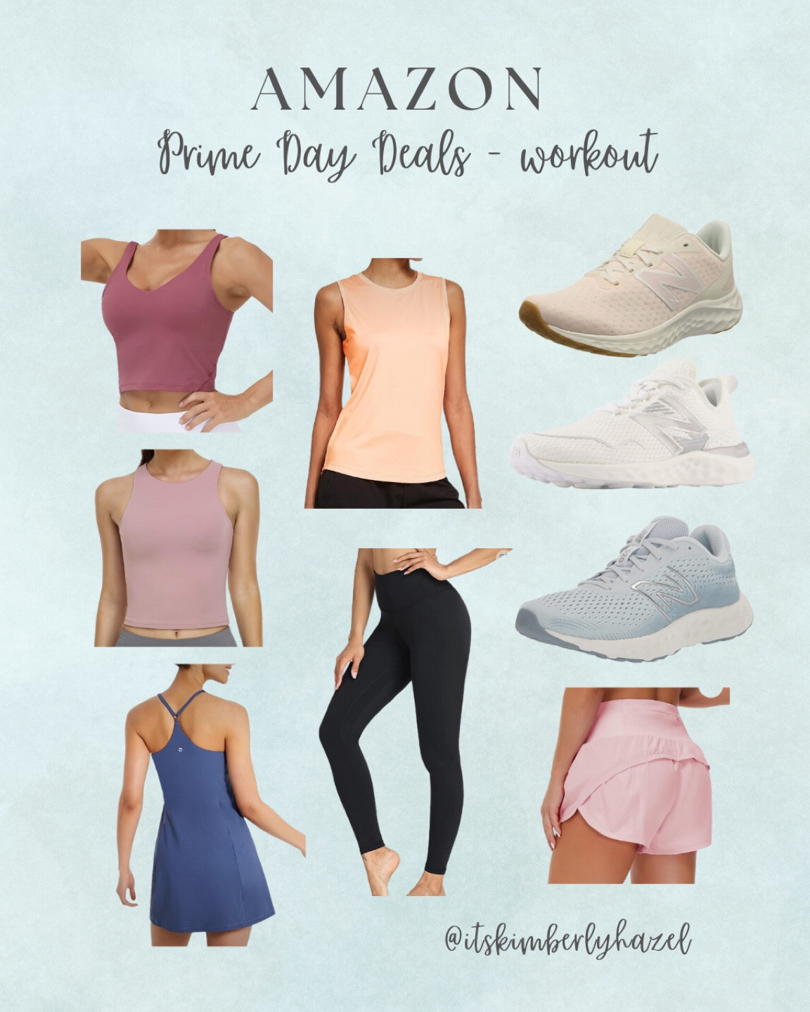 Amazon prime day deals for workout clothes! New balance shoes, workout tops, leggings, tennis dress, running shorts  

#LTKunder50 #LTKFitness #LTKxPrimeDay