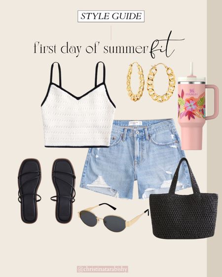You all loved the last first day of summer outfit so much, we created inspo for another! Those baggy shorts are so cute + and Stanley from the Mothers Day collection! 

#LTKstyletip #LTKfindsunder100 #LTKSeasonal