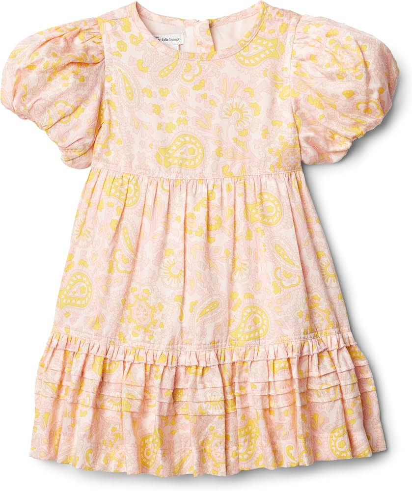 Amazon Essentials x Sofia Grainge Toddler and Baby Girls' Puff Sleeve Dress | Amazon (US)