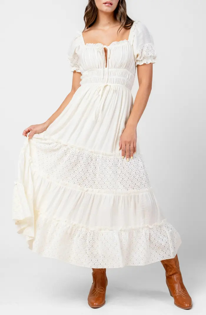 Mixed Gauze Maxi Dress | Nordstrom Rack