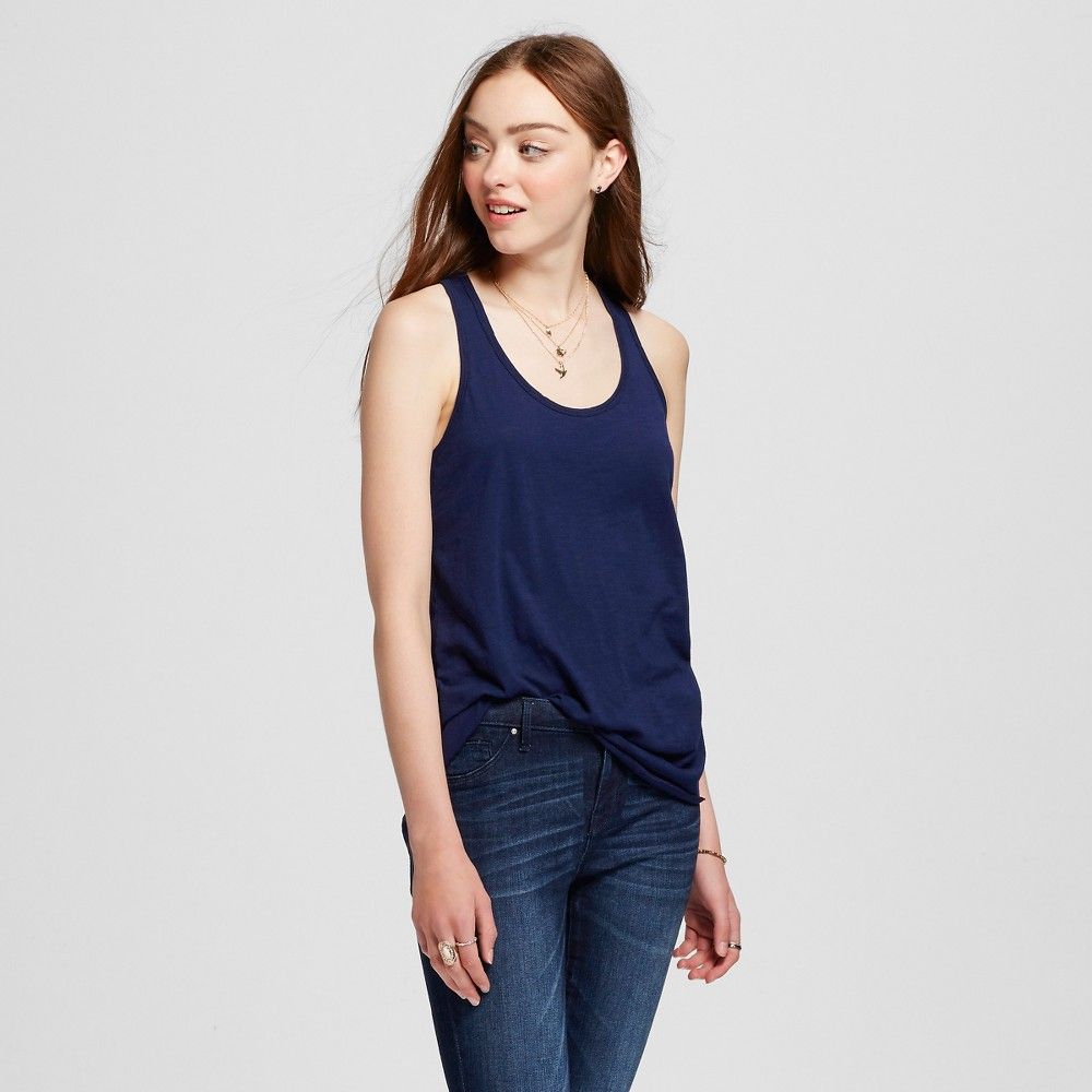 Women's Racerback Tank Top Navy (Blue) XS - Mossimo Supply Co. | Target